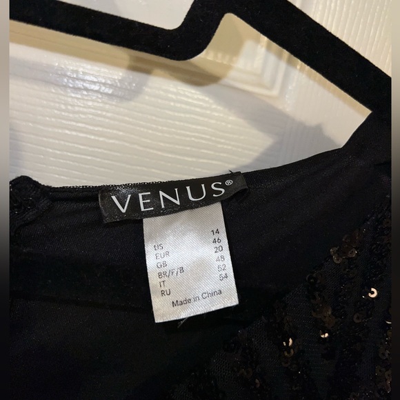 Sequin Fringe V-neck Cocktail Dress - Picture 5 of 8